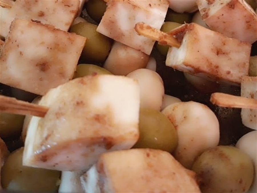 Espetinho de queijo